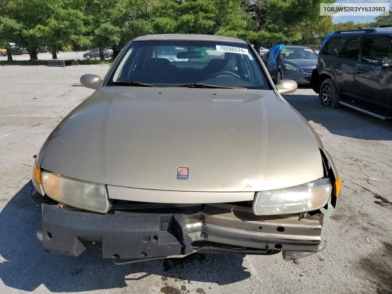 2000 Saturn Ls2 VIN: 1G8JW52R3YY633983 Lot: 70286574