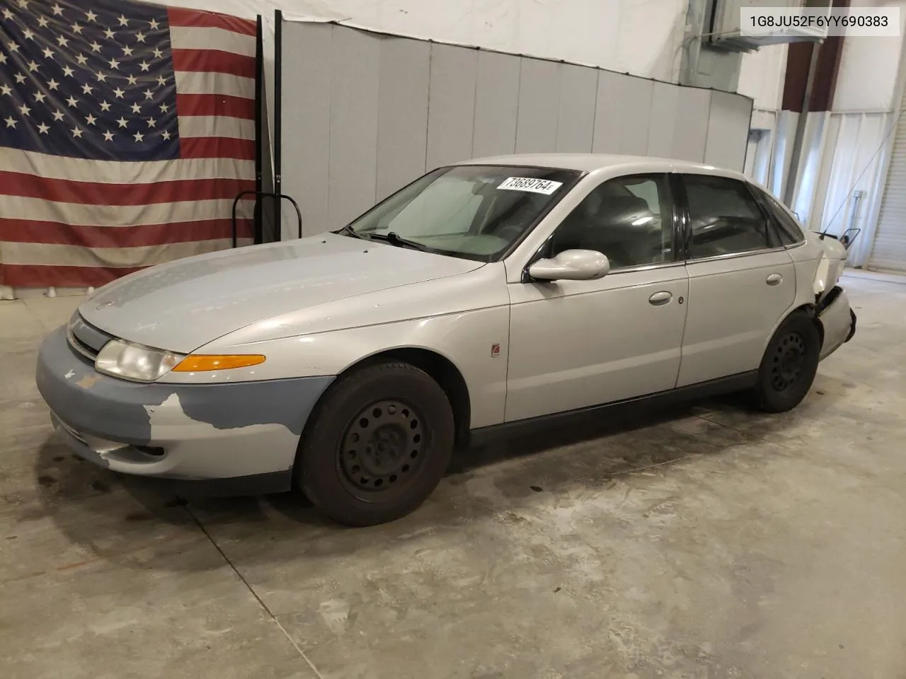 2000 Saturn Ls1 VIN: 1G8JU52F6YY690383 Lot: 73689764