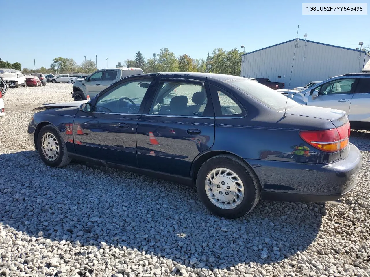 2000 Saturn Ls1 VIN: 1G8JU52F7YY645498 Lot: 75295614