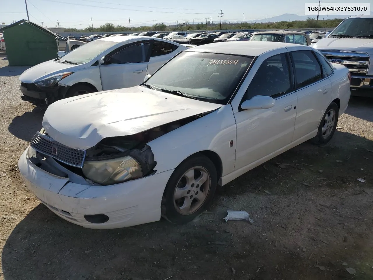 2003 Saturn L300 VIN: 1G8JW54RX3Y531070 Lot: 74133354