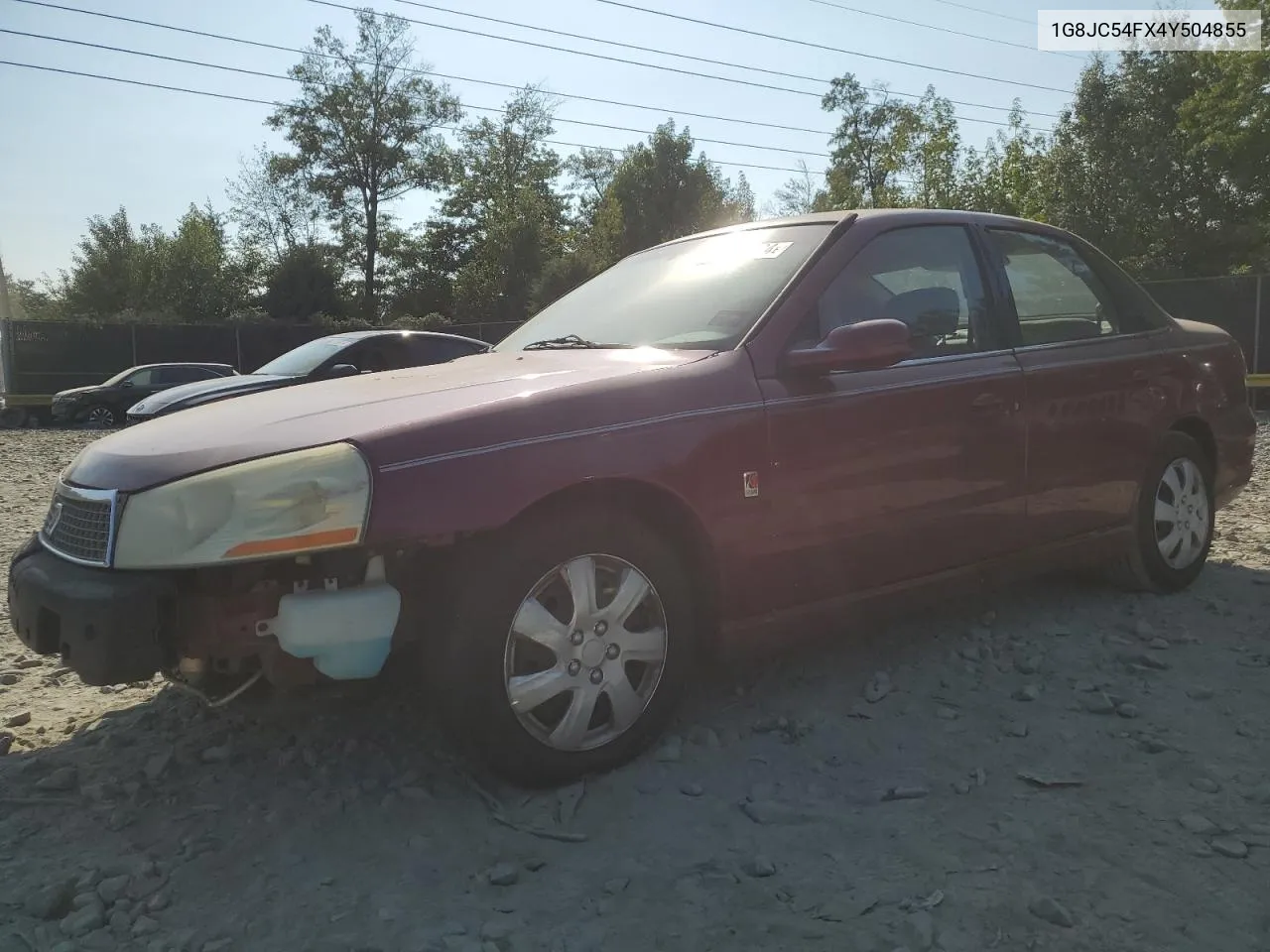 2004 Saturn L300 Level 1 VIN: 1G8JC54FX4Y504855 Lot: 70846524