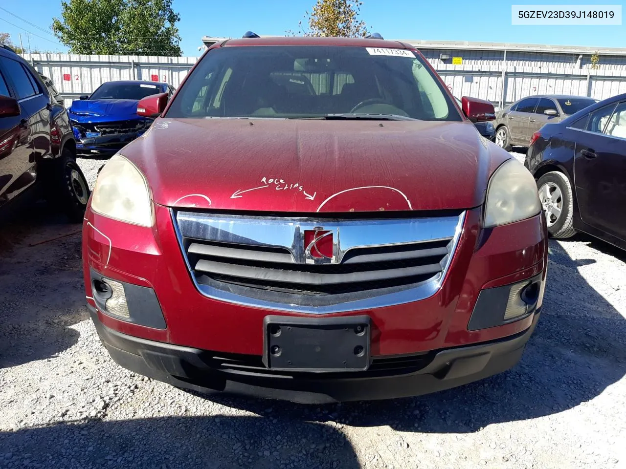 2009 Saturn Outlook Xr VIN: 5GZEV23D39J148019 Lot: 74117334