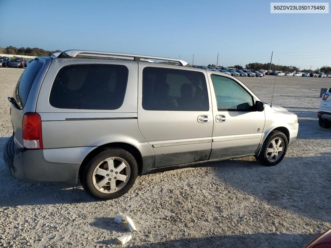 2005 Saturn Relay 3 VIN: 5GZDV23L05D175450 Lot: 78499334