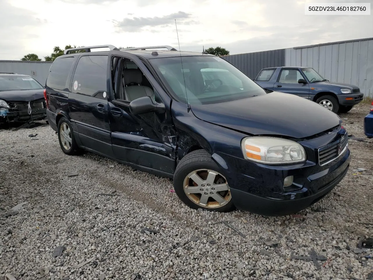 2006 Saturn Relay 3 VIN: 5GZDV23L46D182760 Lot: 70315394