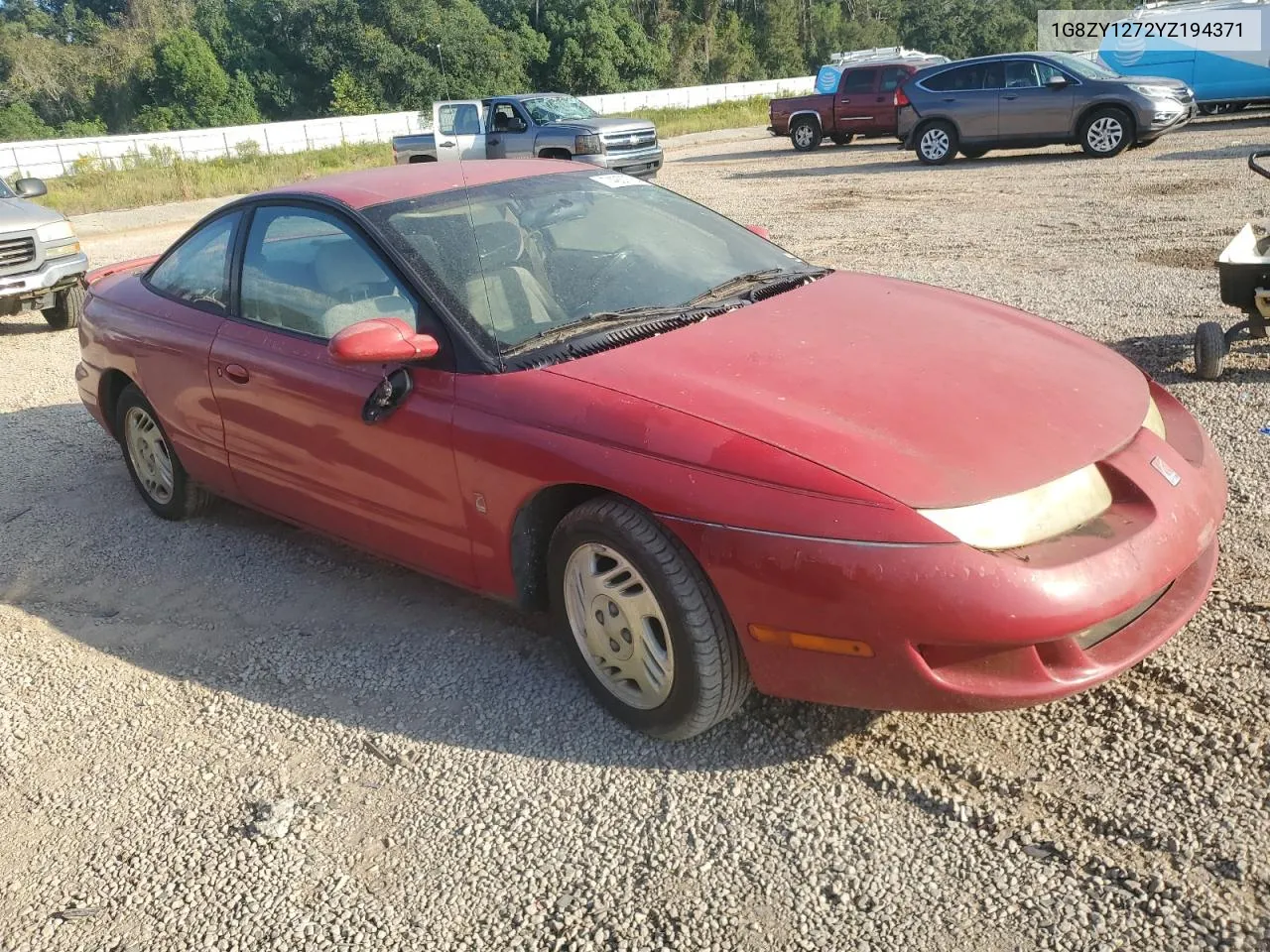 2000 Saturn Sc2 VIN: 1G8ZY1272YZ194371 Lot: 74937784