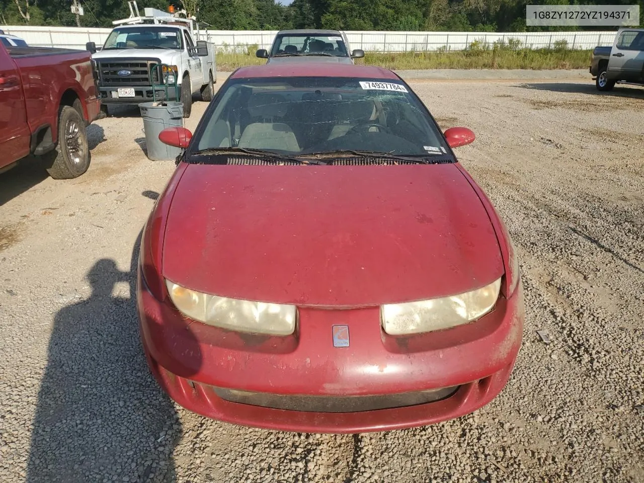 2000 Saturn Sc2 VIN: 1G8ZY1272YZ194371 Lot: 74937784