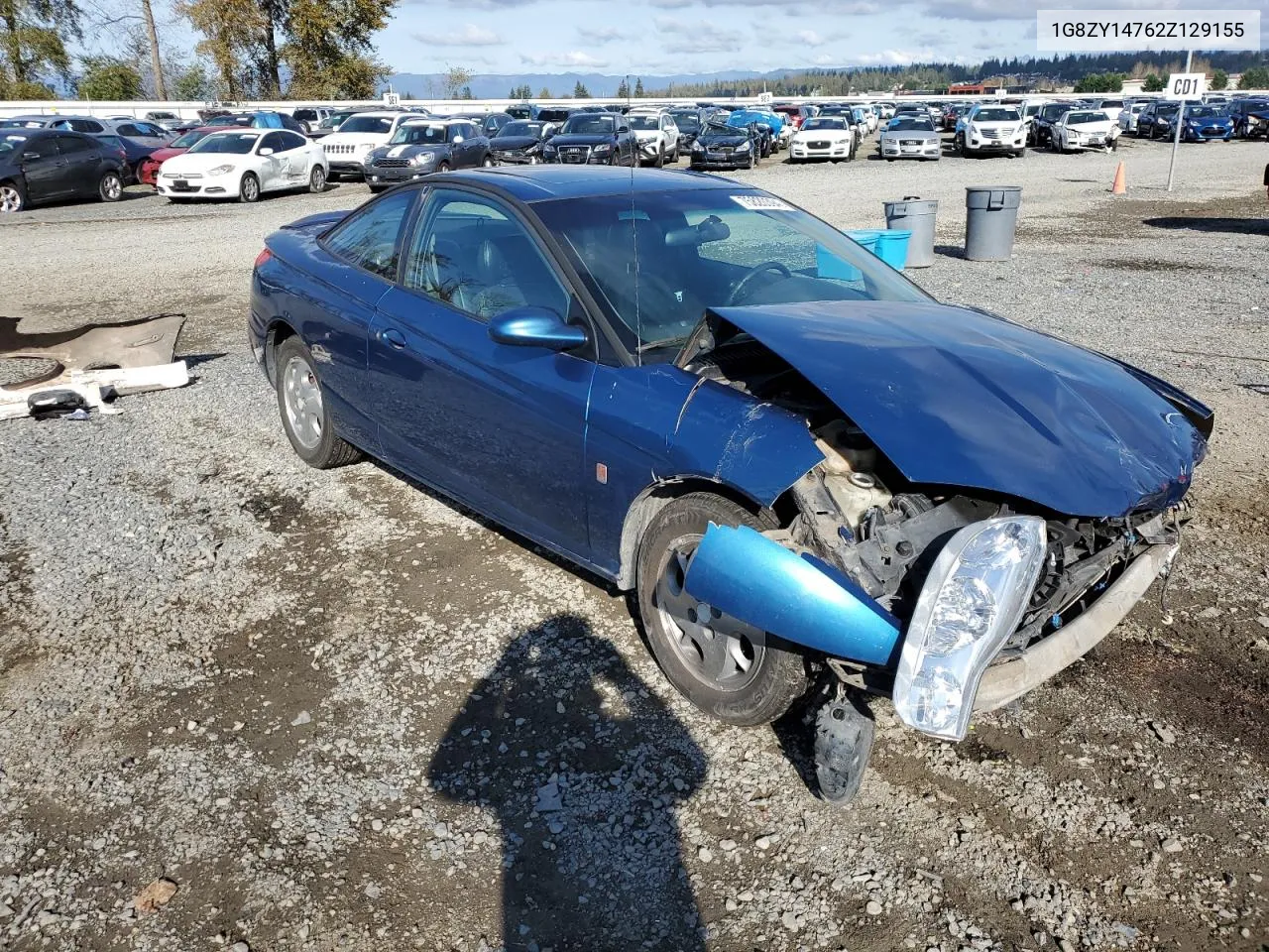 2002 Saturn Sc2 VIN: 1G8ZY14762Z129155 Lot: 75820394