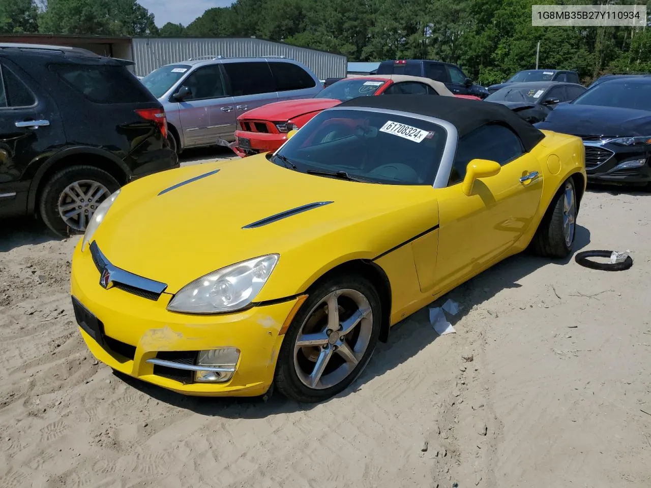 2007 Saturn Sky VIN: 1G8MB35B27Y110934 Lot: 61708324