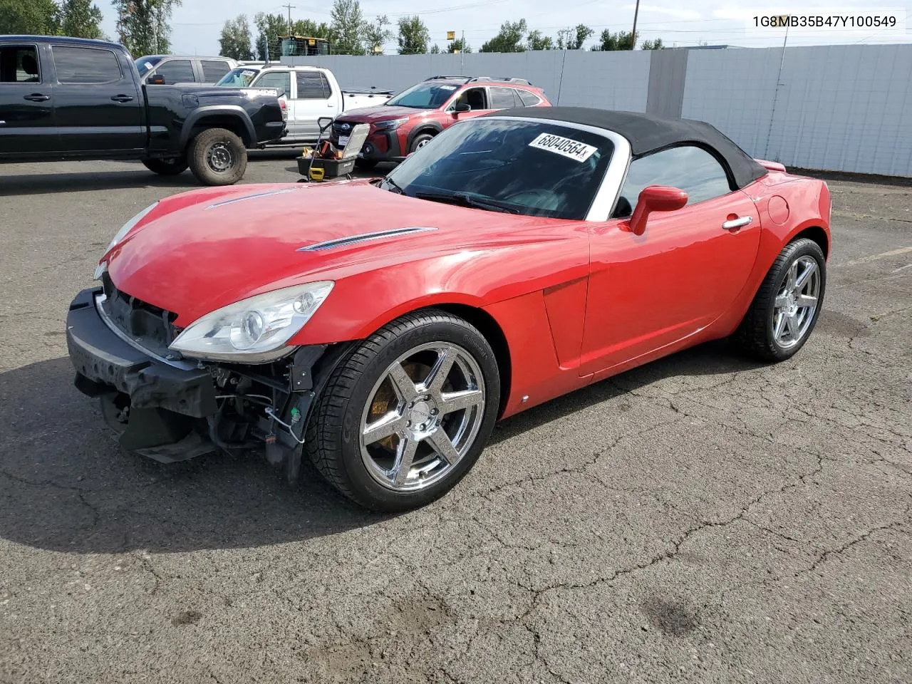 2007 Saturn Sky VIN: 1G8MB35B47Y100549 Lot: 68040564