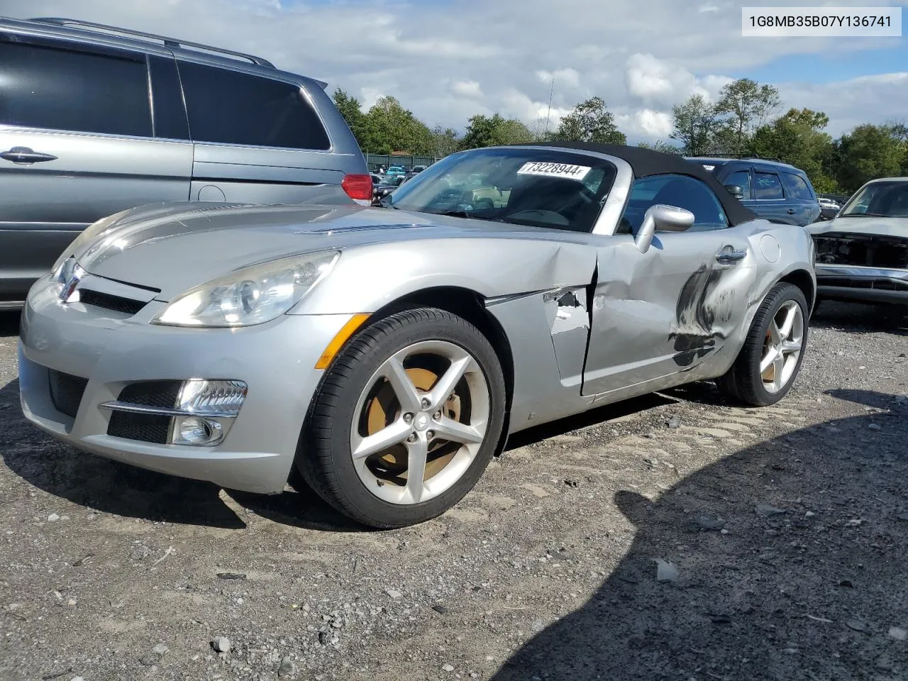 2007 Saturn Sky VIN: 1G8MB35B07Y136741 Lot: 73228944