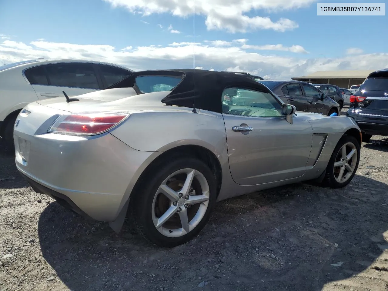 2007 Saturn Sky VIN: 1G8MB35B07Y136741 Lot: 73228944