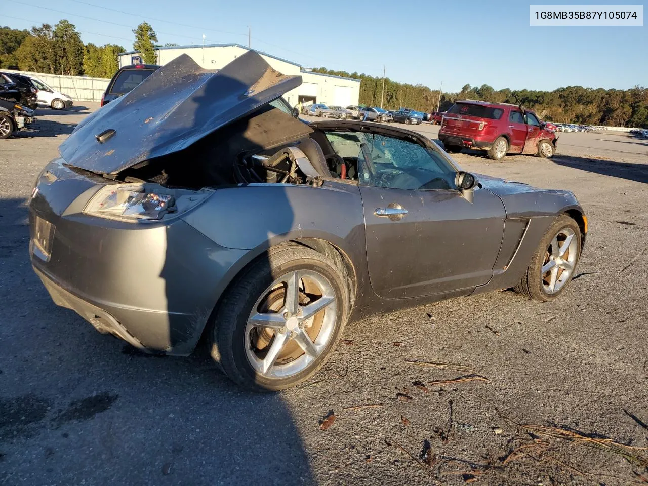 2007 Saturn Sky VIN: 1G8MB35B87Y105074 Lot: 75614564