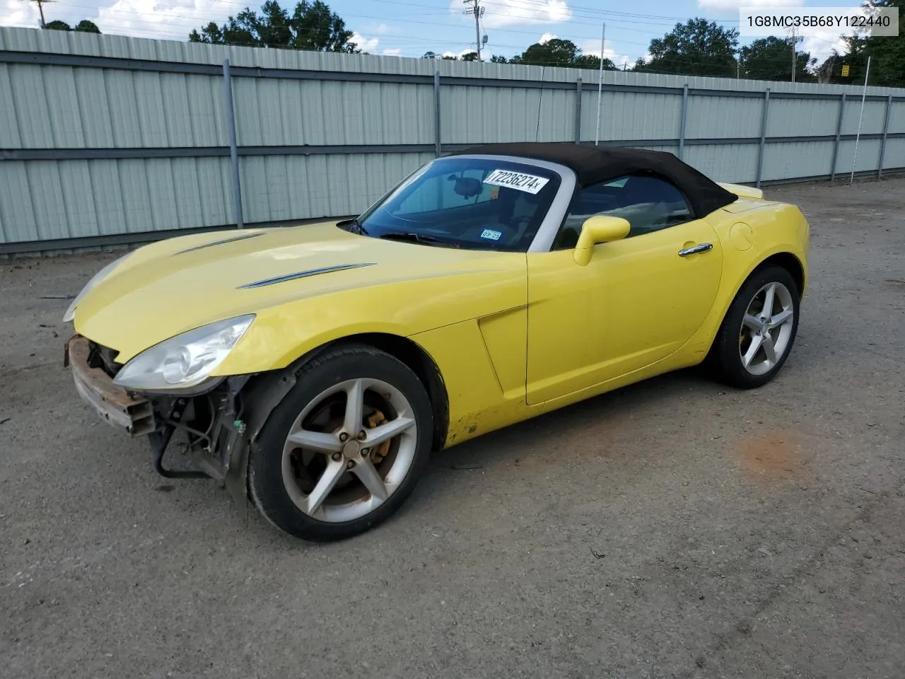 2008 Saturn Sky VIN: 1G8MC35B68Y122440 Lot: 72236274