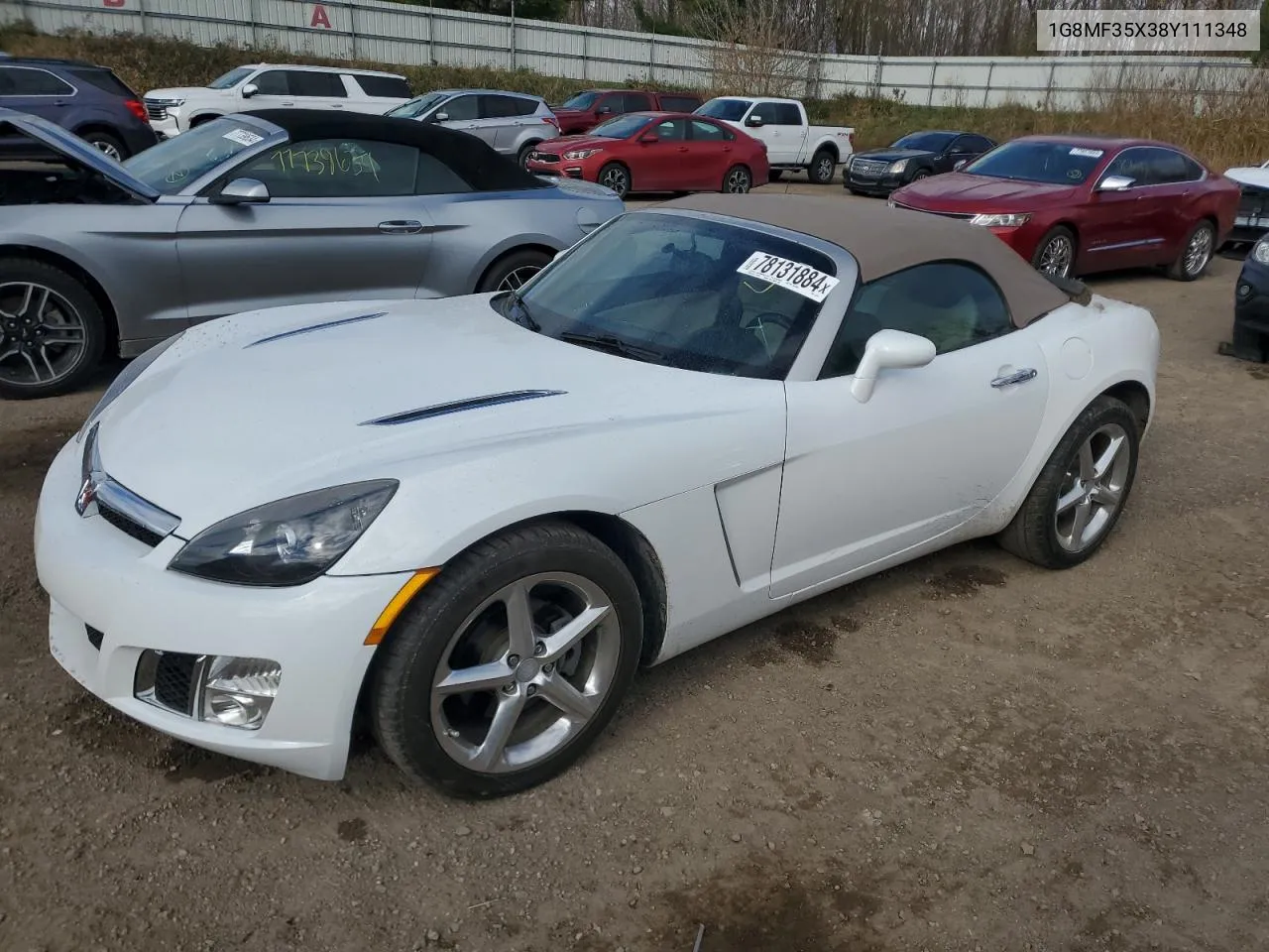 2008 Saturn Sky Redline VIN: 1G8MF35X38Y111348 Lot: 78131884