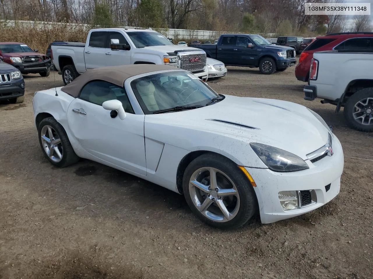 2008 Saturn Sky Redline VIN: 1G8MF35X38Y111348 Lot: 78131884