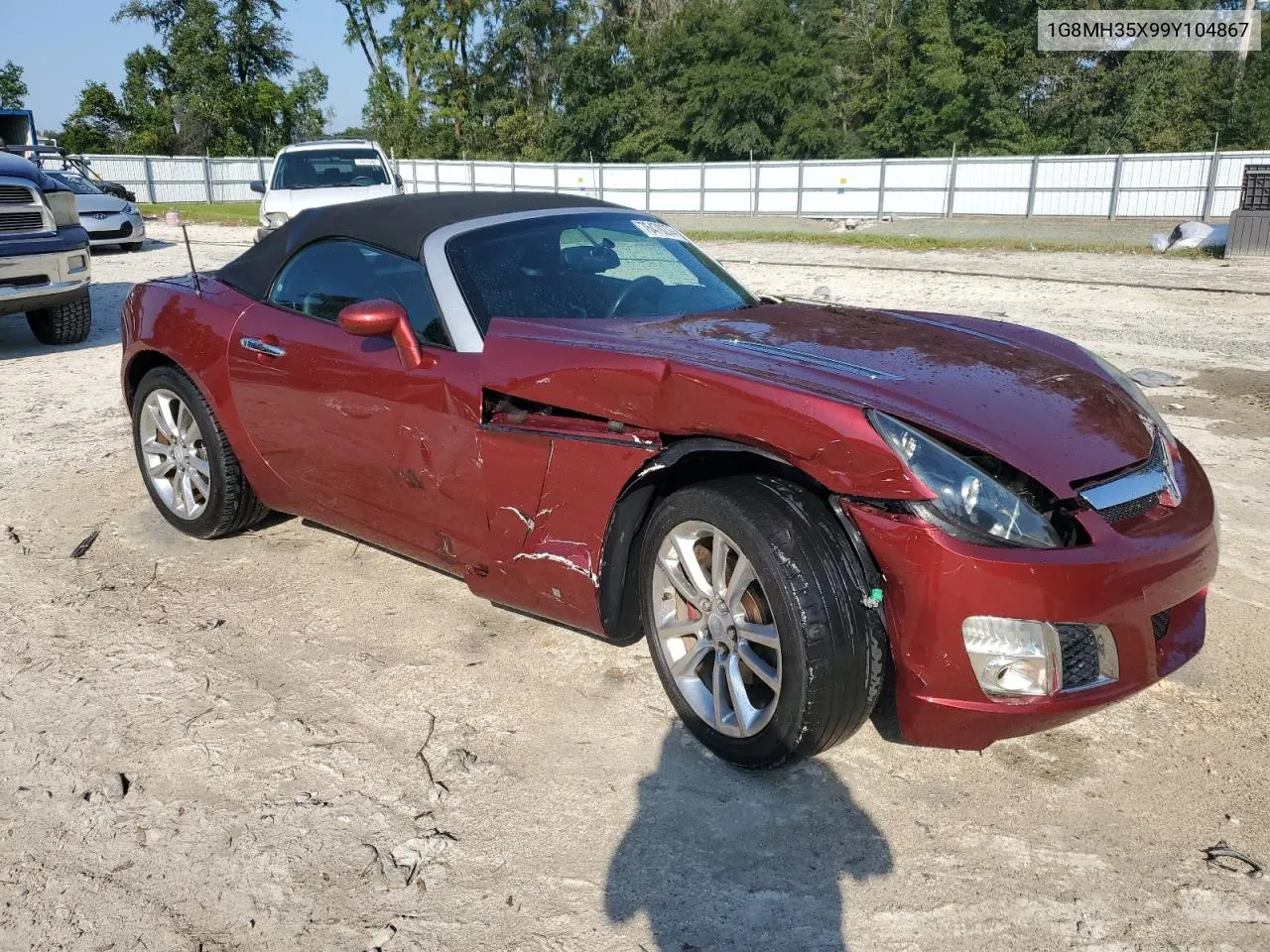 2009 Saturn Sky Redline VIN: 1G8MH35X99Y104867 Lot: 76470274