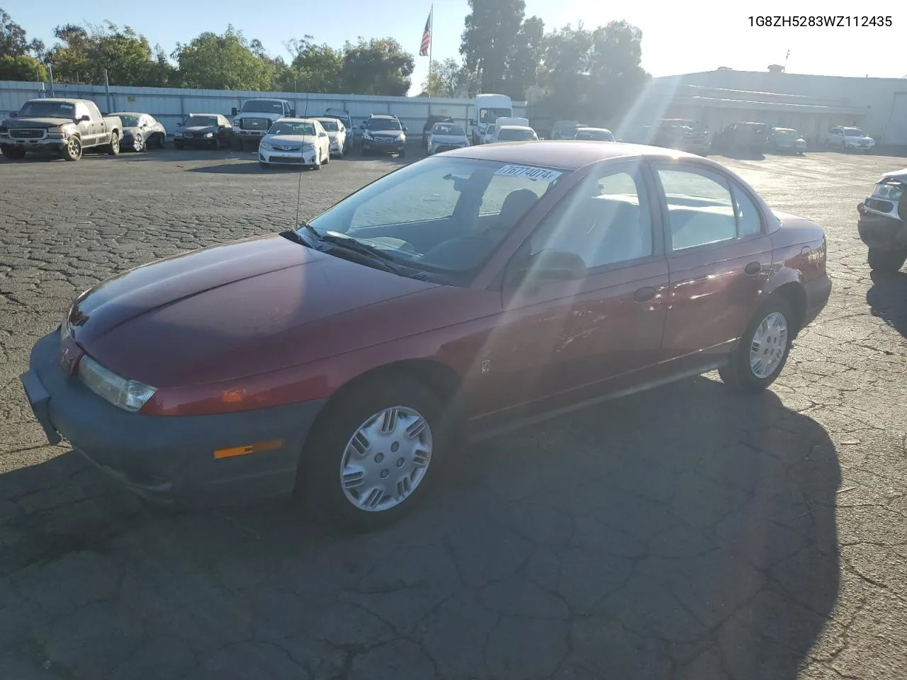 1998 Saturn Sl1 VIN: 1G8ZH5283WZ112435 Lot: 76774074