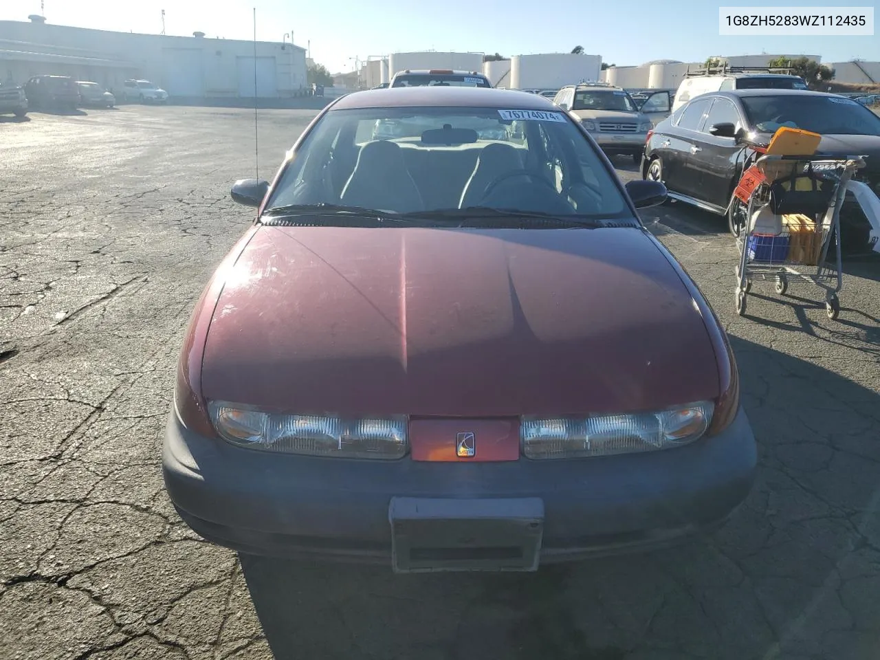 1998 Saturn Sl1 VIN: 1G8ZH5283WZ112435 Lot: 76774074