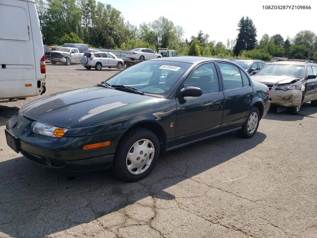 2000 Saturn Sl1 VIN: 1G8ZG5287YZ109866 Lot: 64703644