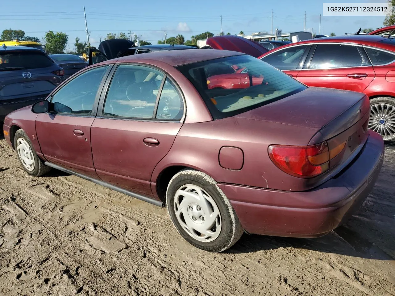 2001 Saturn Sl2 VIN: 1G8ZK52711Z324512 Lot: 73812924