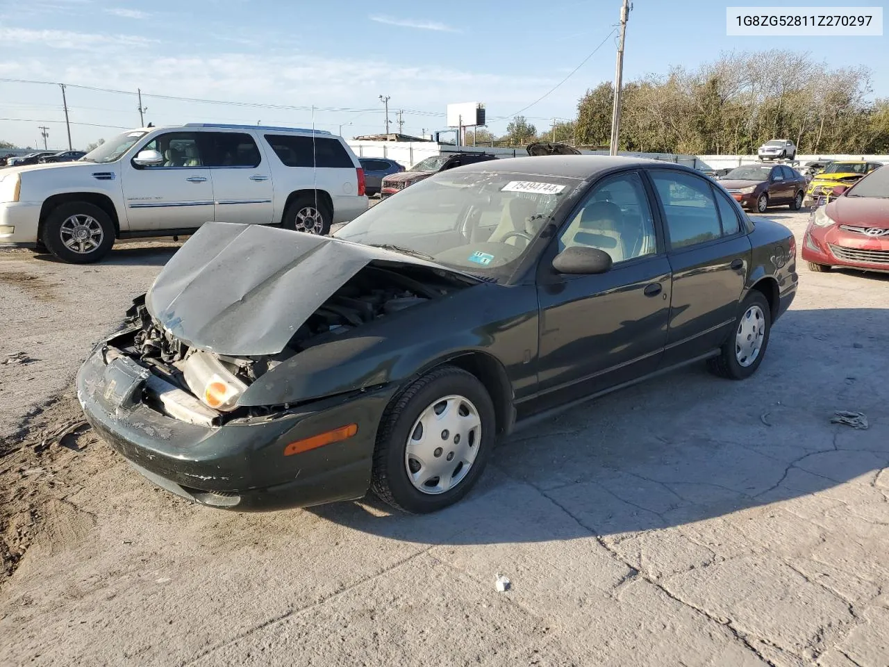 2001 Saturn Sl1 VIN: 1G8ZG52811Z270297 Lot: 75494744