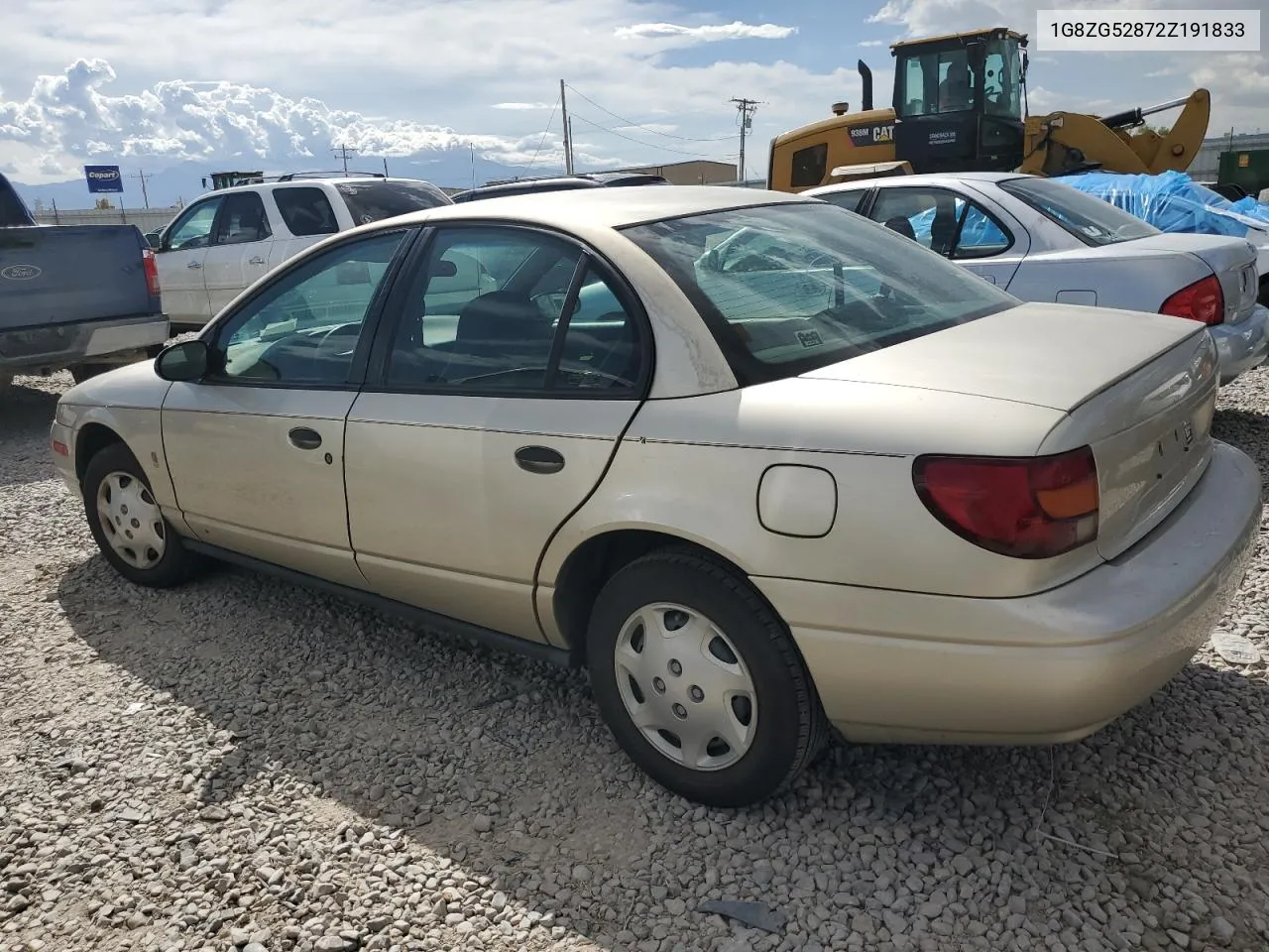 2002 Saturn Sl1 VIN: 1G8ZG52872Z191833 Lot: 68012554