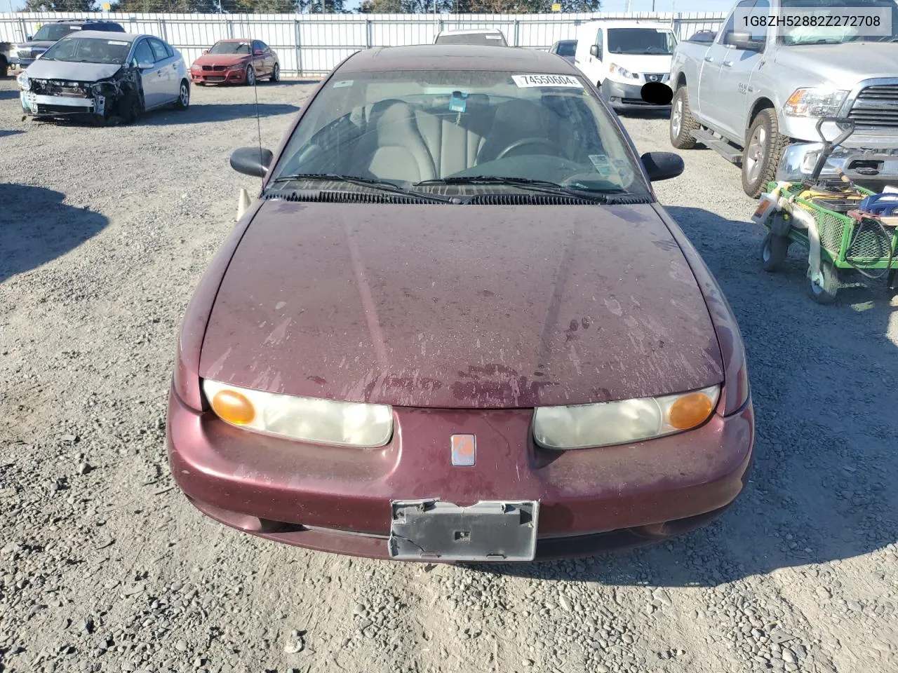 2002 Saturn Sl1 VIN: 1G8ZH52882Z272708 Lot: 74550604