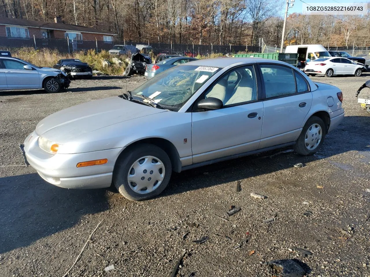 2002 Saturn Sl1 VIN: 1G8ZG52852Z160743 Lot: 80862364