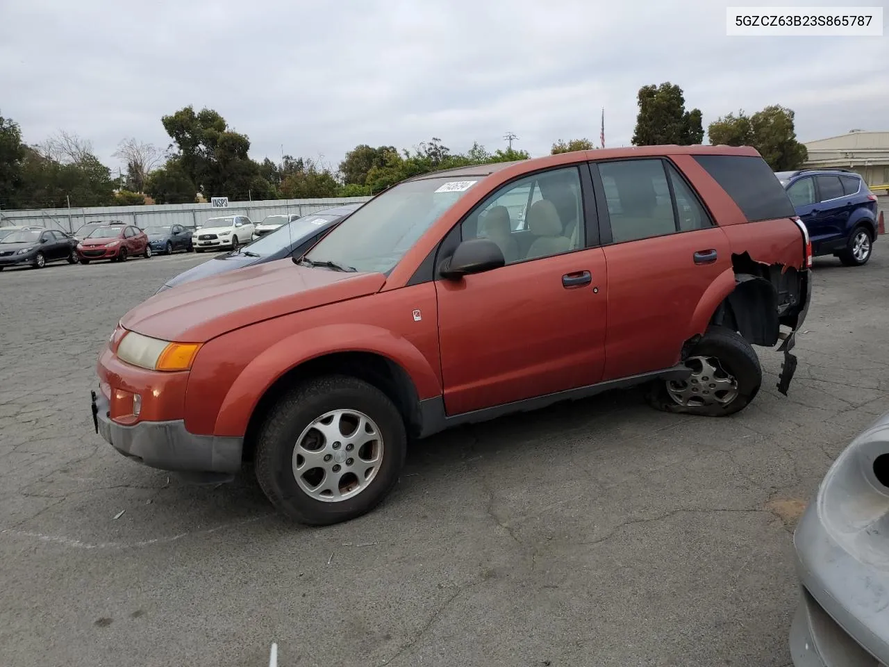 2003 Saturn Vue VIN: 5GZCZ63B23S865787 Lot: 71436794