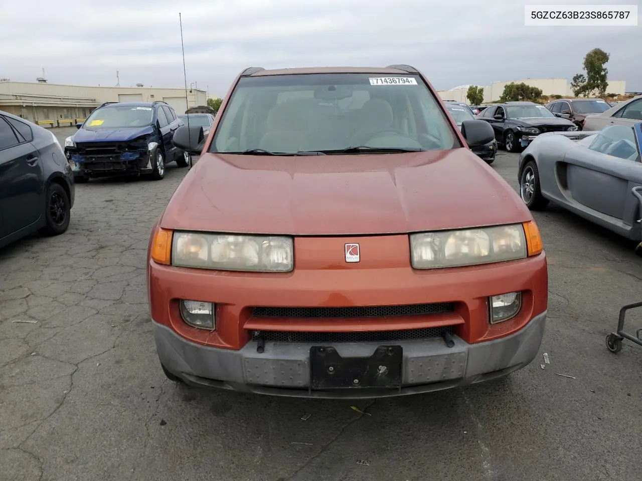 2003 Saturn Vue VIN: 5GZCZ63B23S865787 Lot: 71436794