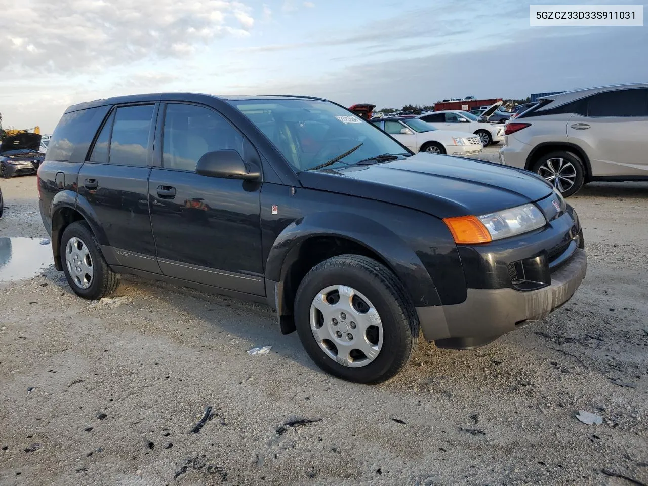 2003 Saturn Vue VIN: 5GZCZ33D33S911031 Lot: 74721654