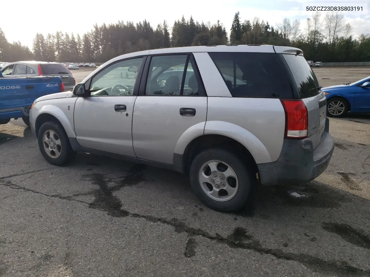 2003 Saturn Vue VIN: 5GZCZ23D83S803191 Lot: 75330404