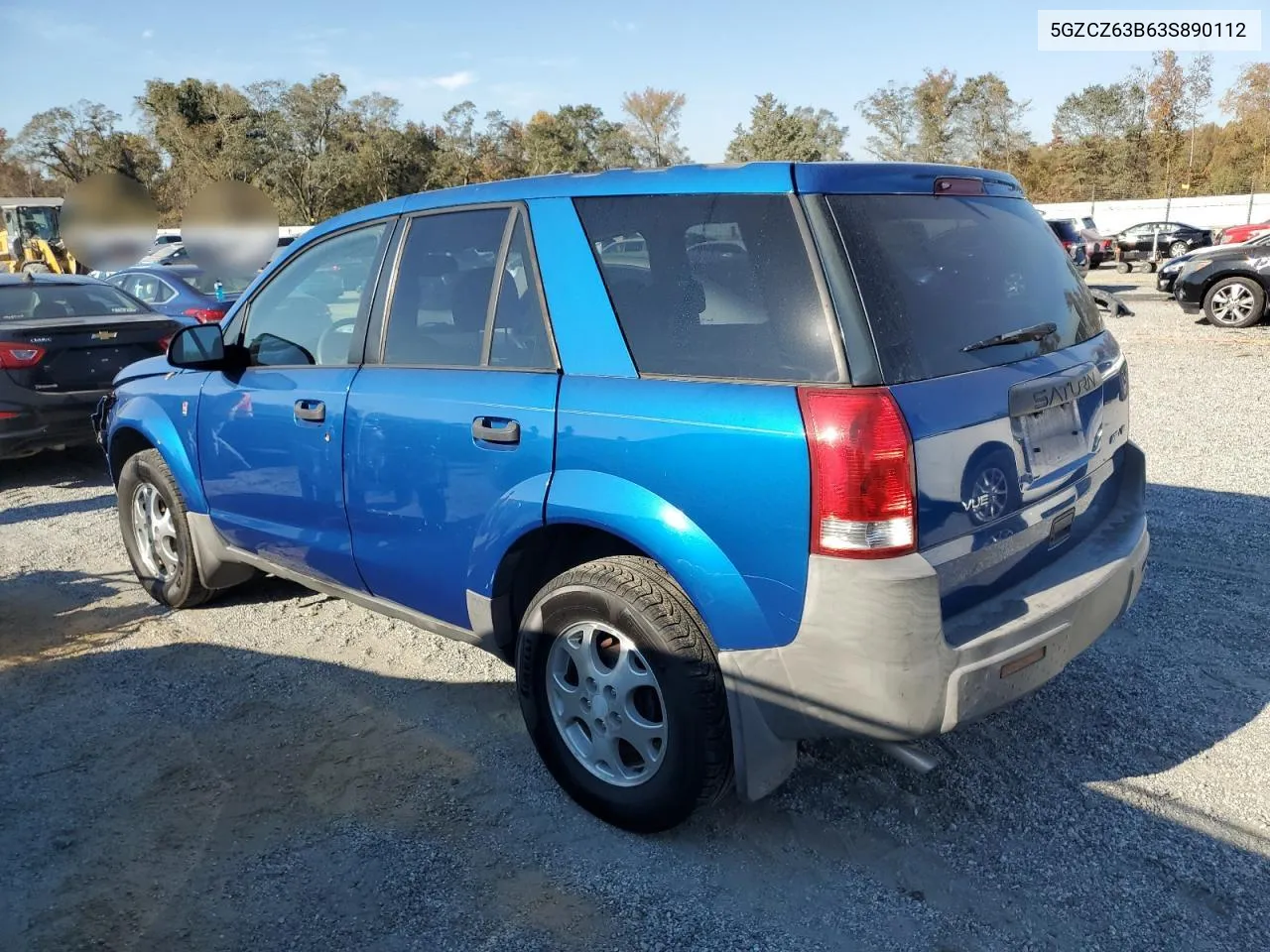 2003 Saturn Vue VIN: 5GZCZ63B63S890112 Lot: 77419924