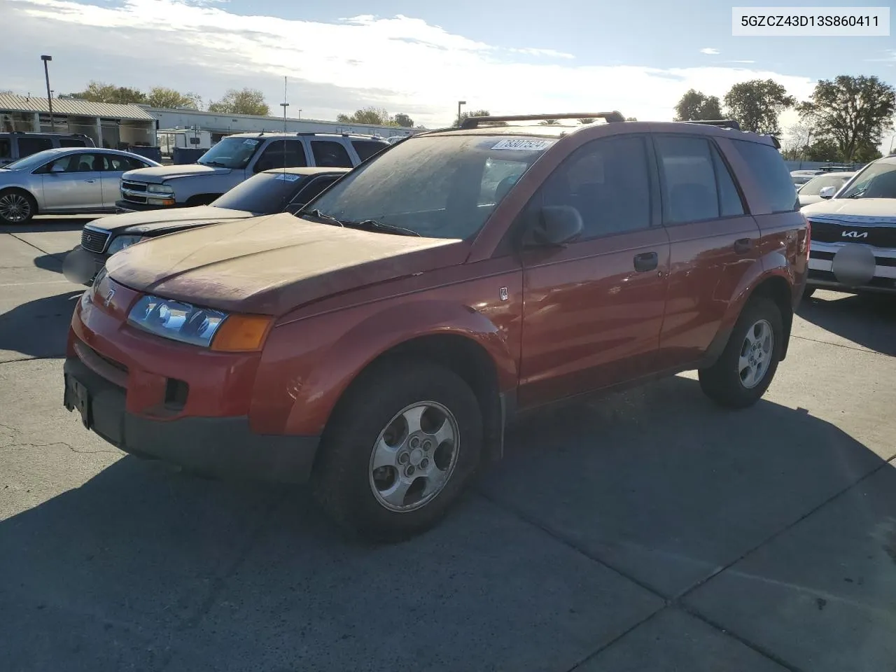 2003 Saturn Vue VIN: 5GZCZ43D13S860411 Lot: 78307524