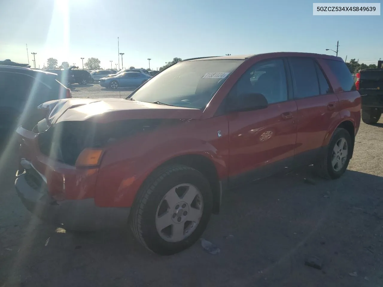 2004 Saturn Vue VIN: 5GZCZ534X4S849639 Lot: 71381824