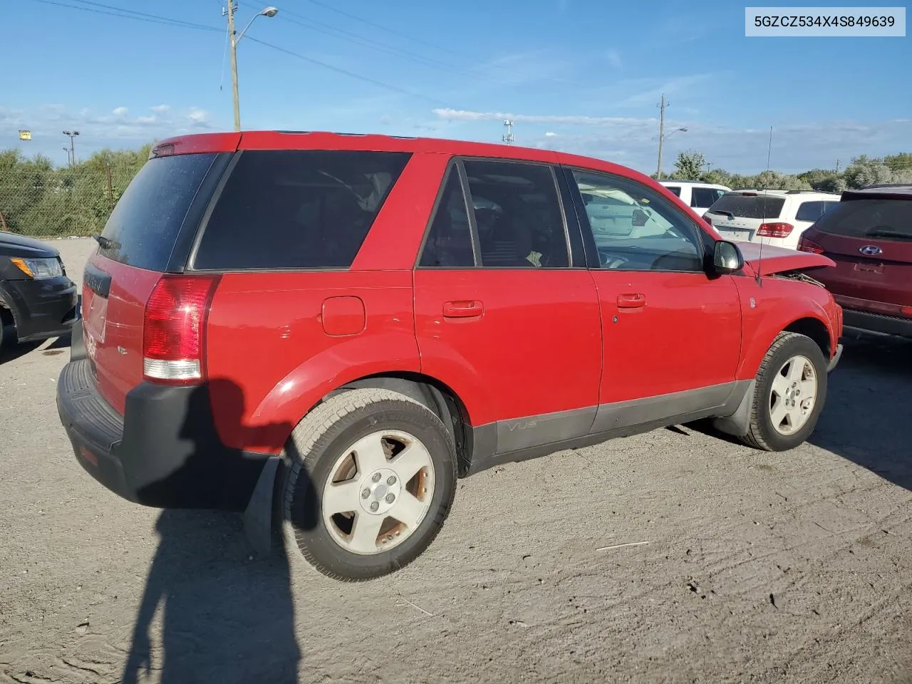 2004 Saturn Vue VIN: 5GZCZ534X4S849639 Lot: 71381824