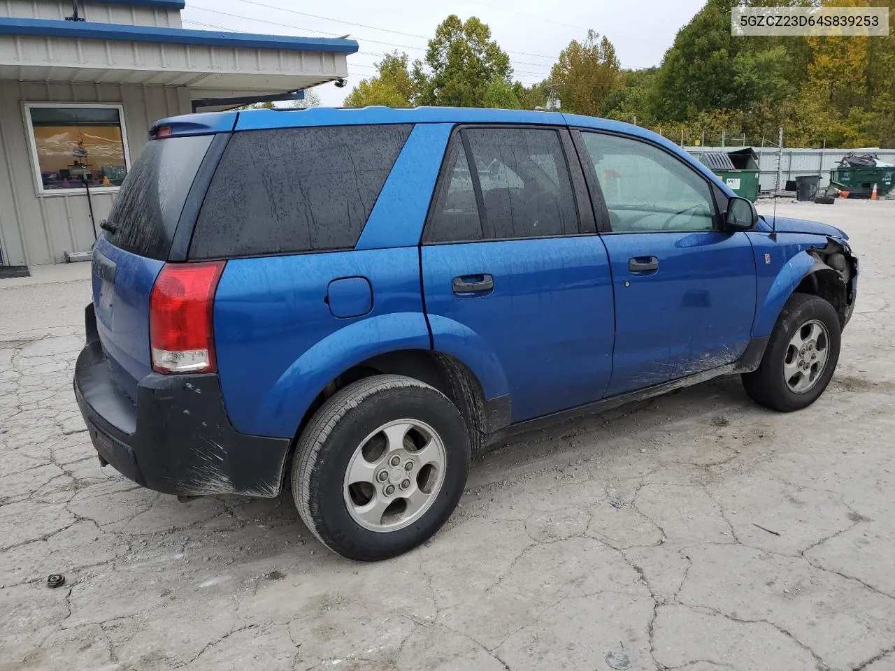 2004 Saturn Vue VIN: 5GZCZ23D64S839253 Lot: 75982924