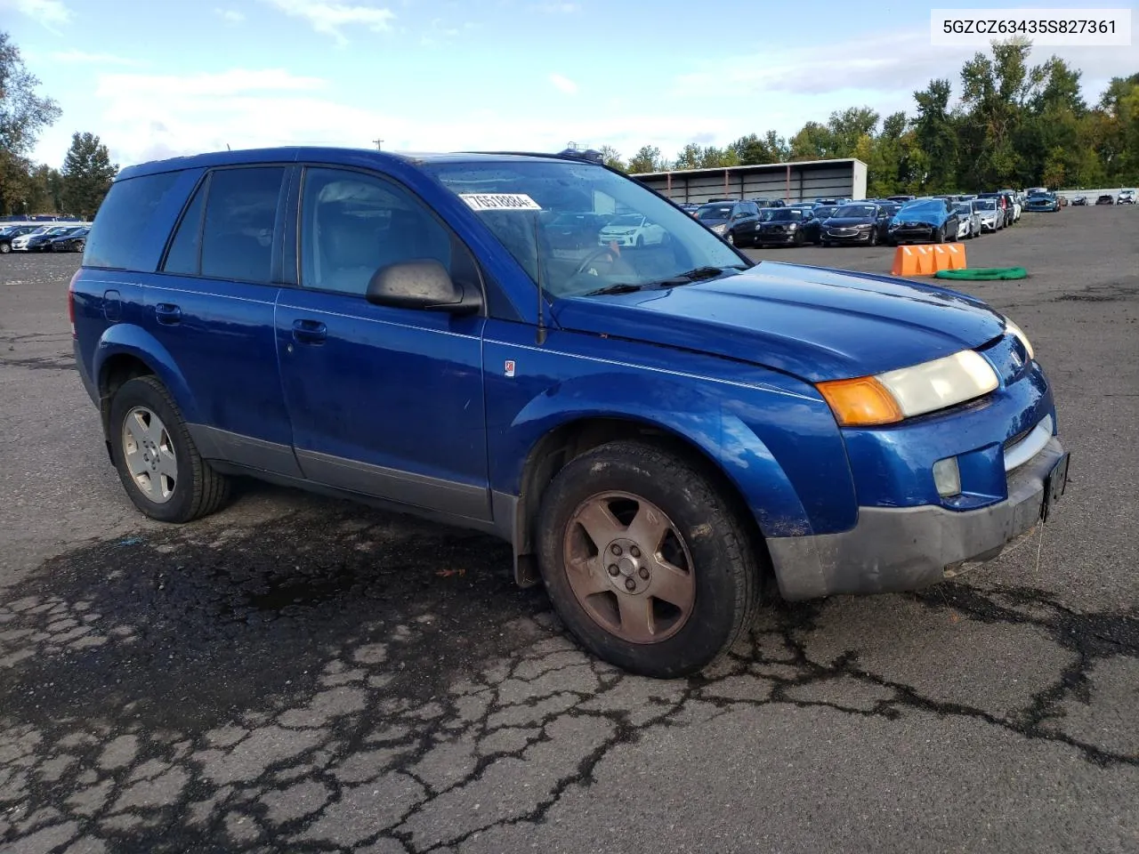 2005 Saturn Vue VIN: 5GZCZ63435S827361 Lot: 76518884