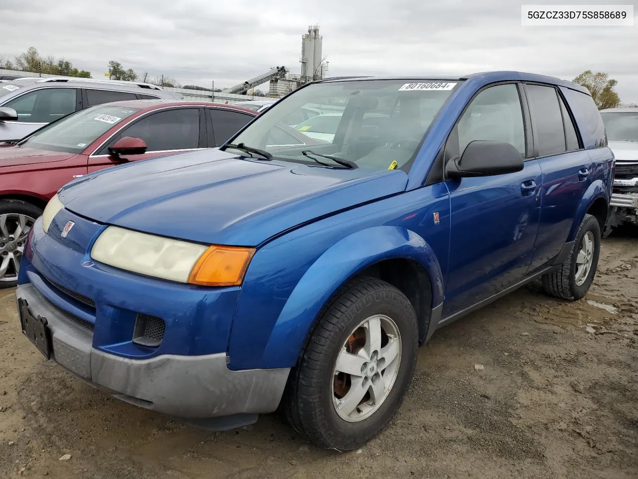 2005 Saturn Vue VIN: 5GZCZ33D75S858689 Lot: 80160684