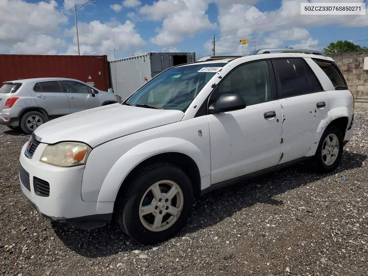 2006 Saturn Vue VIN: 5GZCZ33D76S850271 Lot: 60190994