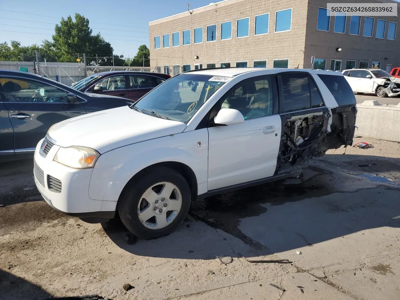 2006 Saturn Vue VIN: 5GZCZ63426S833962 Lot: 69860214