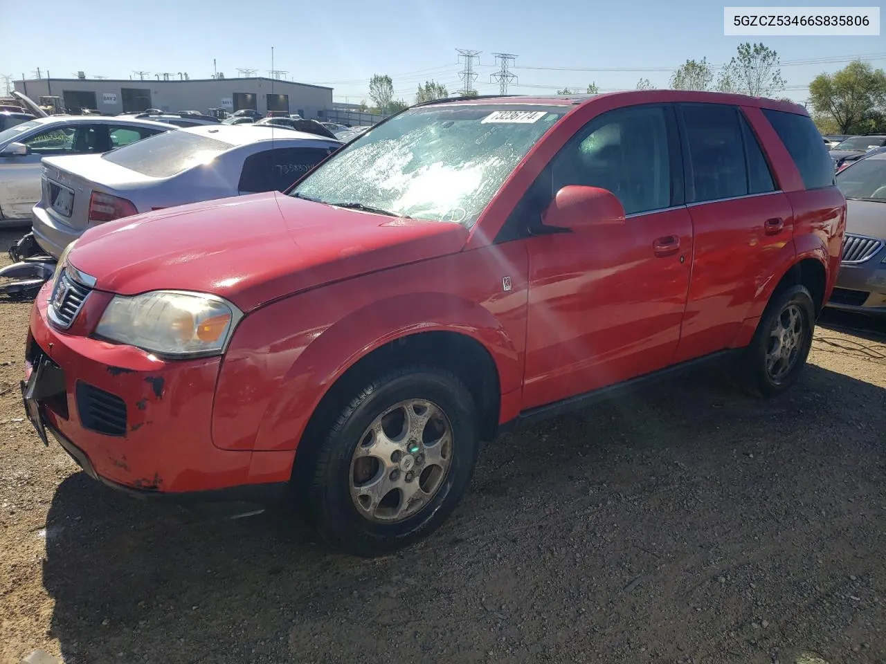 2006 Saturn Vue VIN: 5GZCZ53466S835806 Lot: 73236774