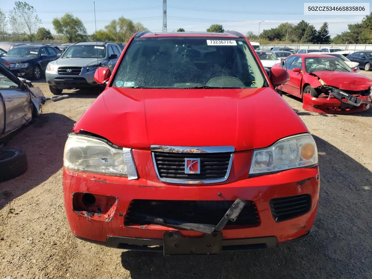 2006 Saturn Vue VIN: 5GZCZ53466S835806 Lot: 73236774