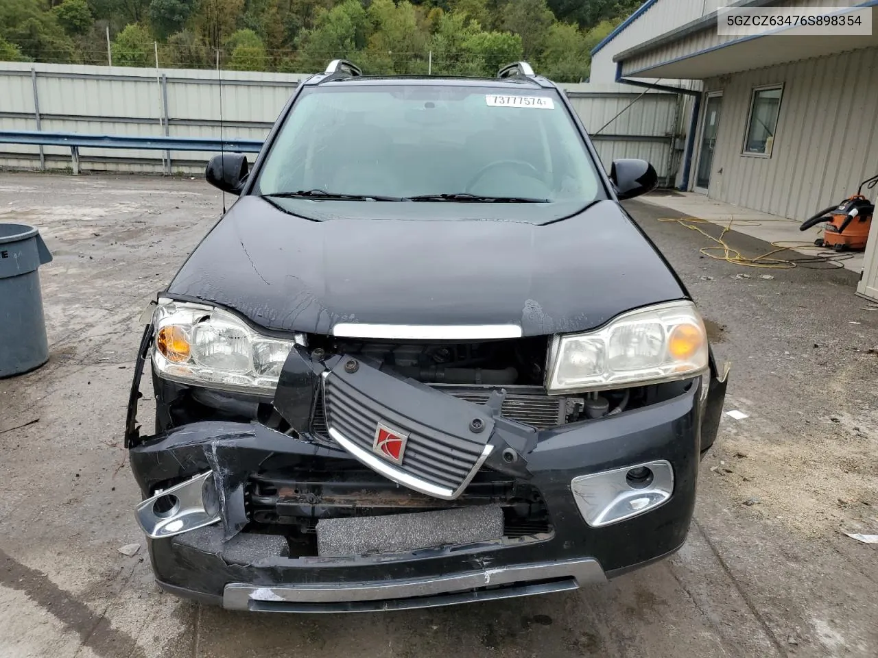 2006 Saturn Vue VIN: 5GZCZ63476S898354 Lot: 73777574