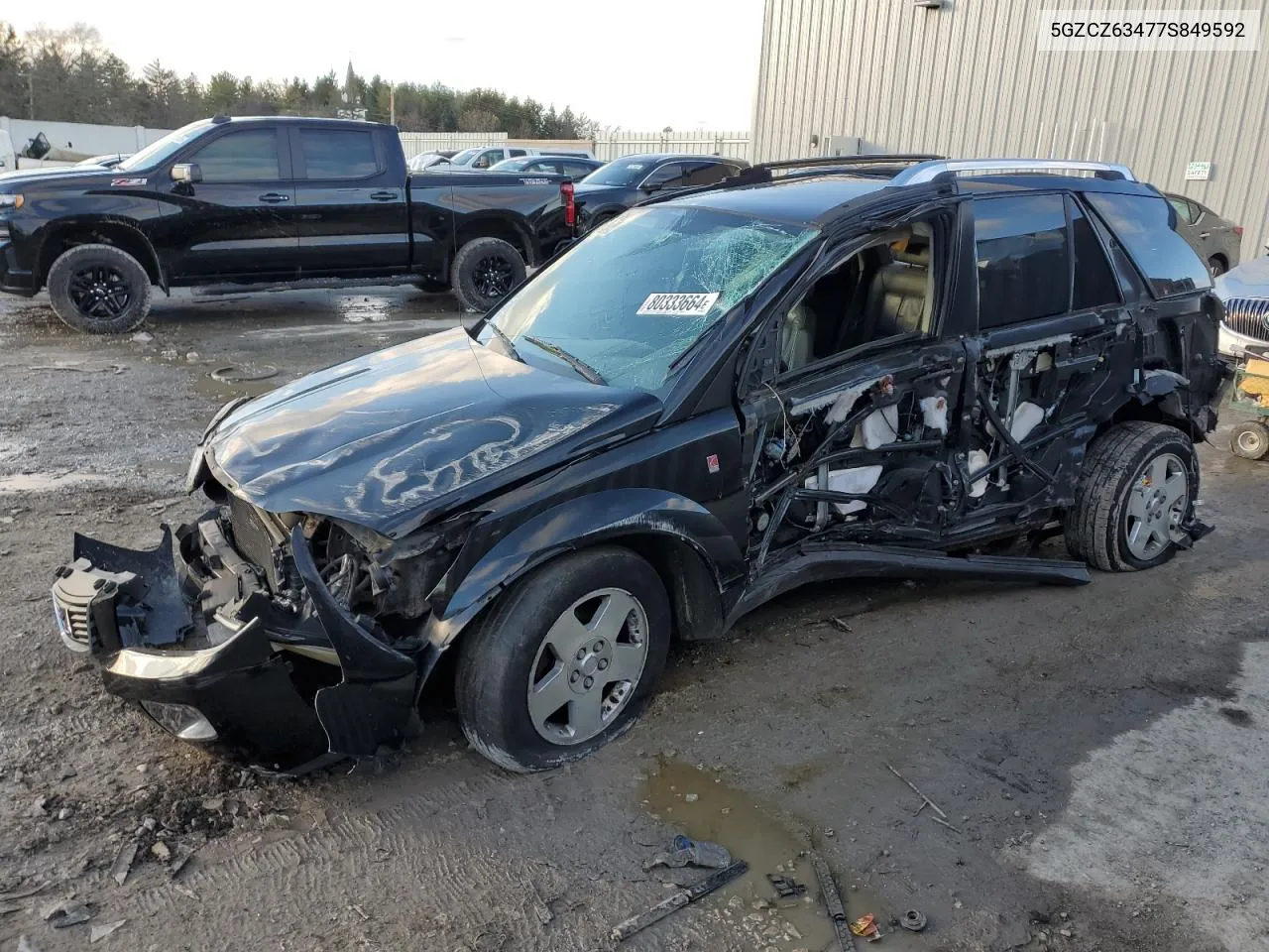 2007 Saturn Vue VIN: 5GZCZ63477S849592 Lot: 80333664