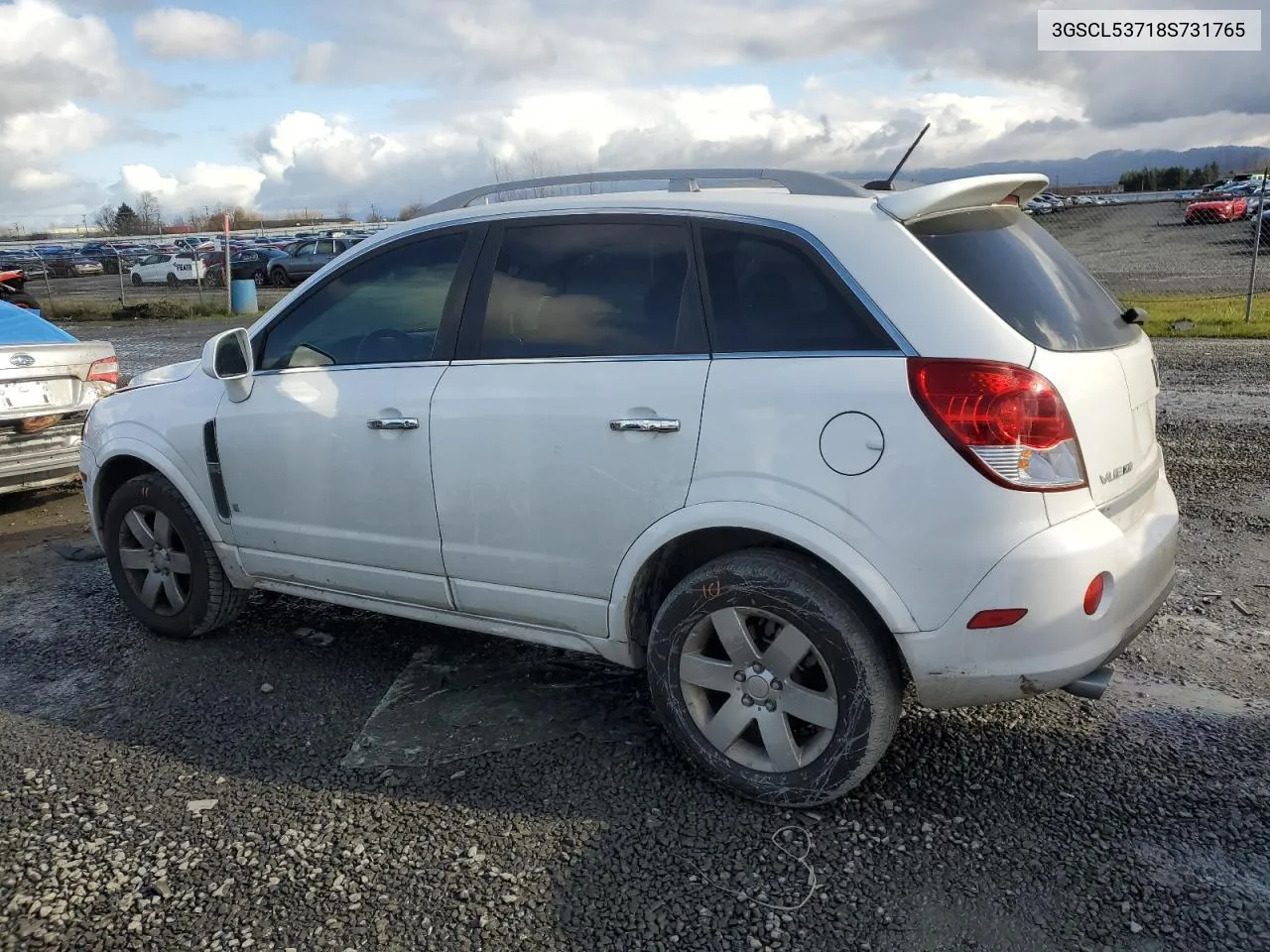 2008 Saturn Vue Xr VIN: 3GSCL53718S731765 Lot: 42097744