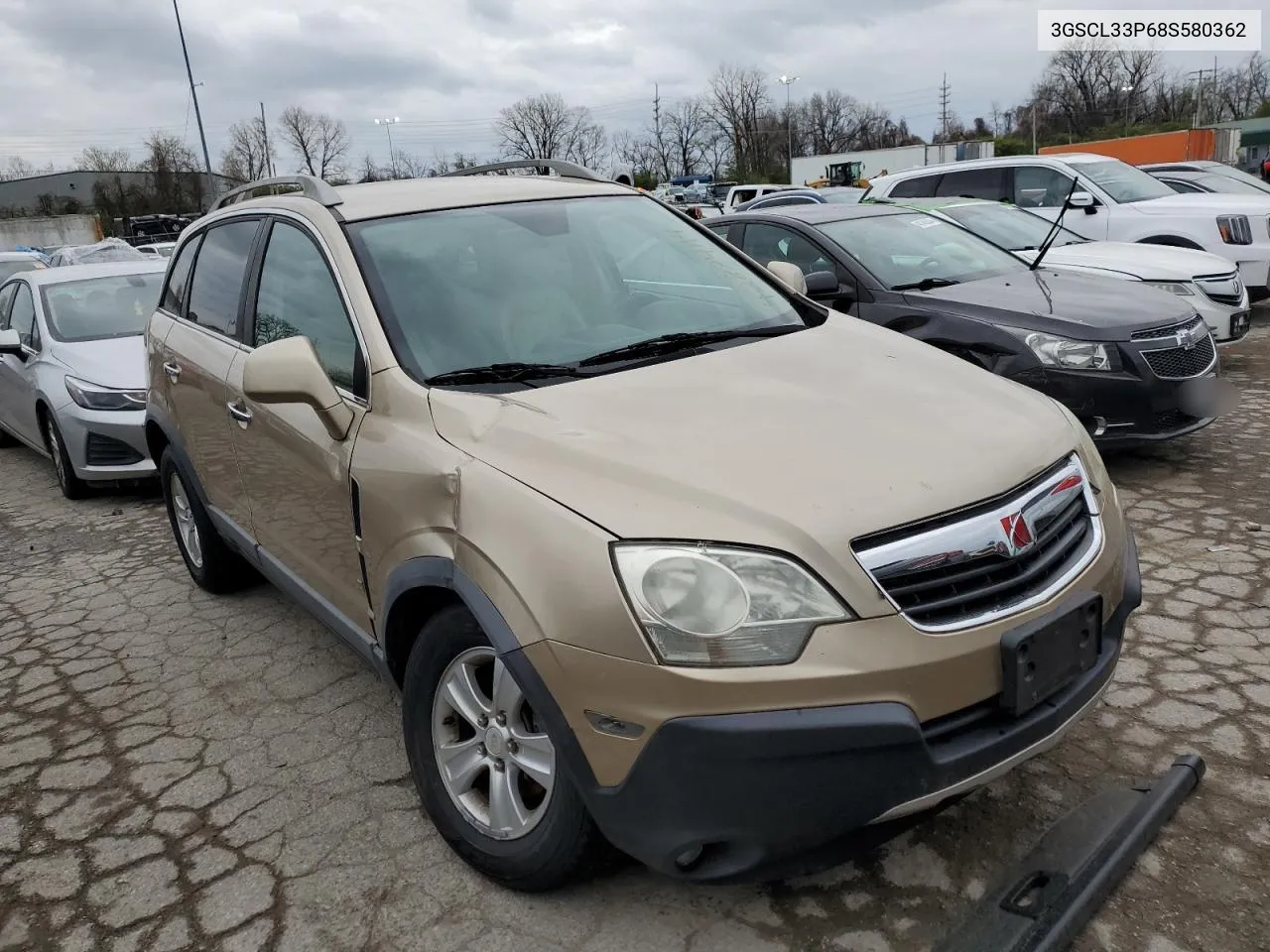 2008 Saturn Vue Xe VIN: 3GSCL33P68S580362 Lot: 42884114