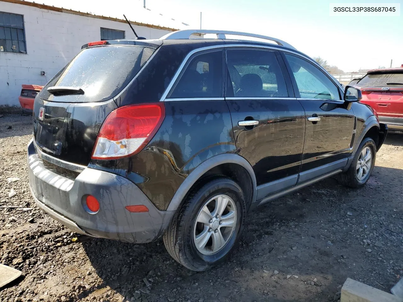 2008 Saturn Vue Xe VIN: 3GSCL33P38S687045 Lot: 43480103