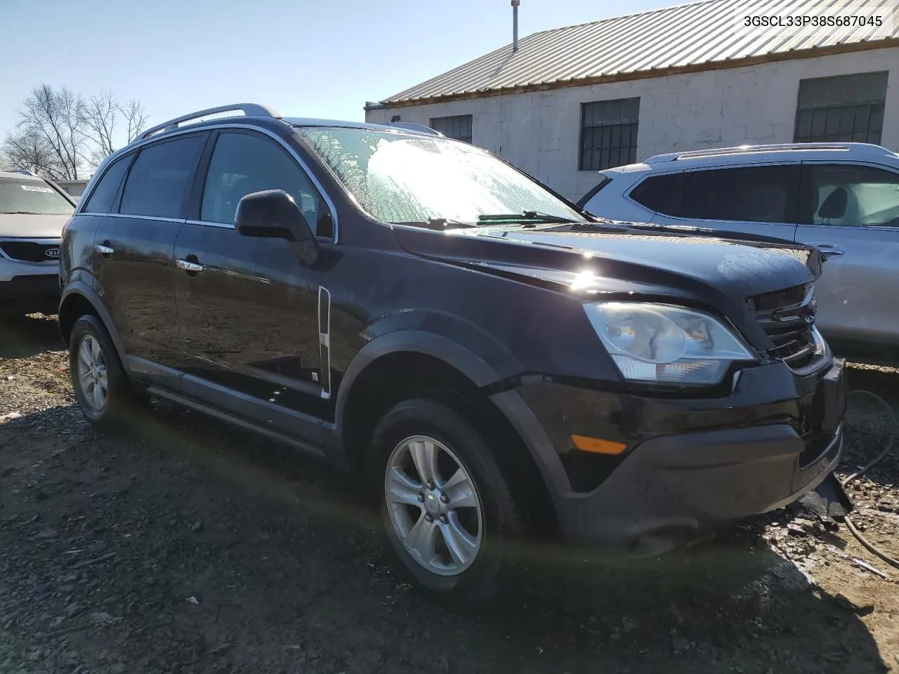 2008 Saturn Vue Xe VIN: 3GSCL33P38S687045 Lot: 43480103