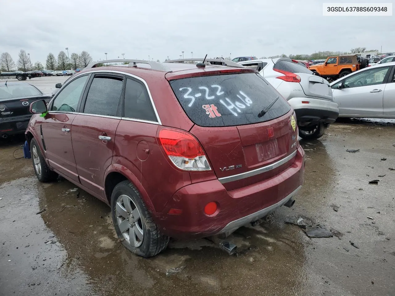 2008 Saturn Vue Xr VIN: 3GSDL63788S609348 Lot: 49072784